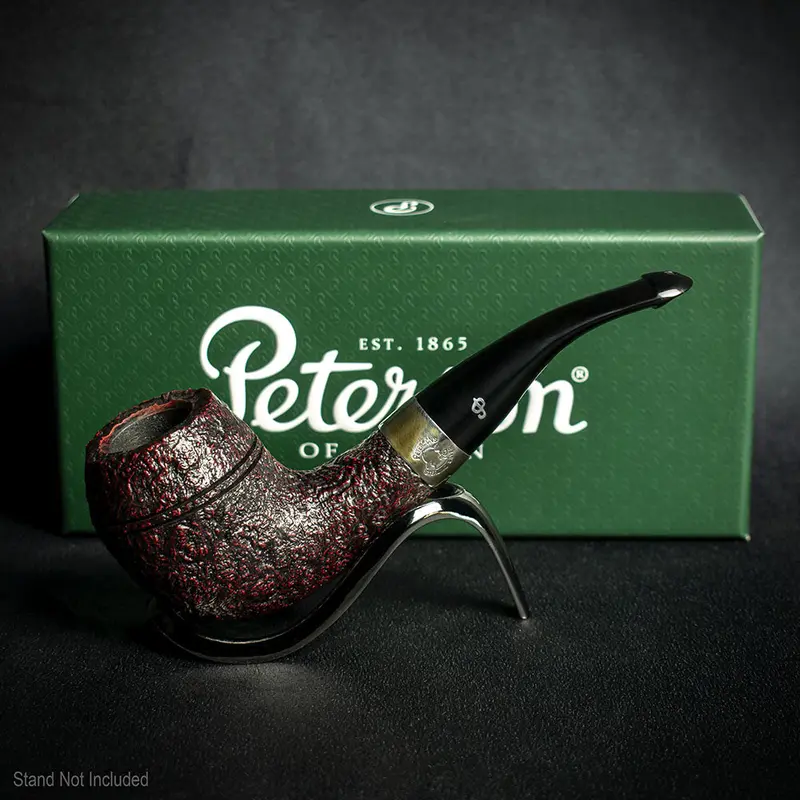 Peterson Of Dublin Sherlock Holmes Red Sandblast Briar Pipe - Deerstalker 2