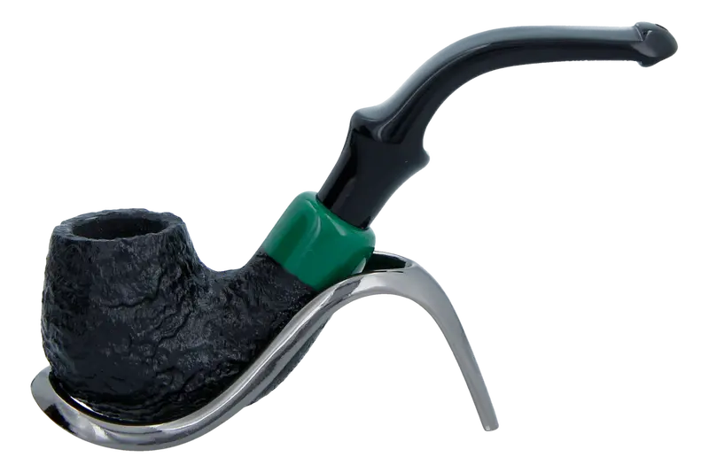 Peterson Of Dublin St. Patrick's Day 2024 Limited Edition Sandblast "P" Lip Briar Pipe - Shape 317 1