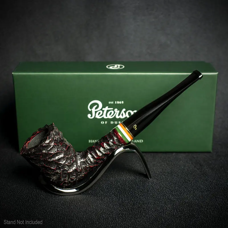 Peterson Of Dublin St. Patrick's Day 2026 Rusticated Briar Pipe - Shape 120 2