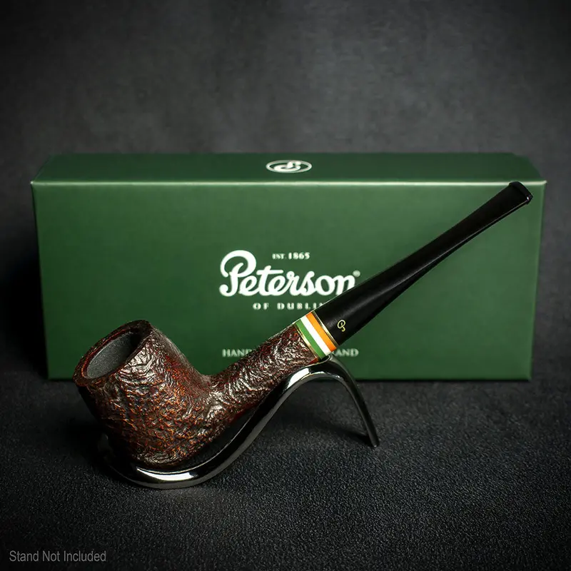 Peterson Of Dublin St. Patrick's Day 2026 Sandblast Briar Pipe - Shape 15 2
