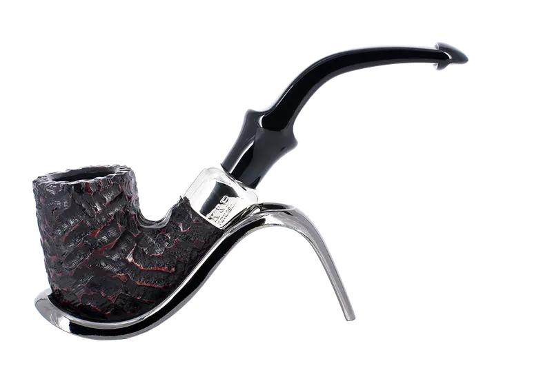 Peterson Of Dublin System Rustic Briar Smoking Pipe - Shape No.313 1