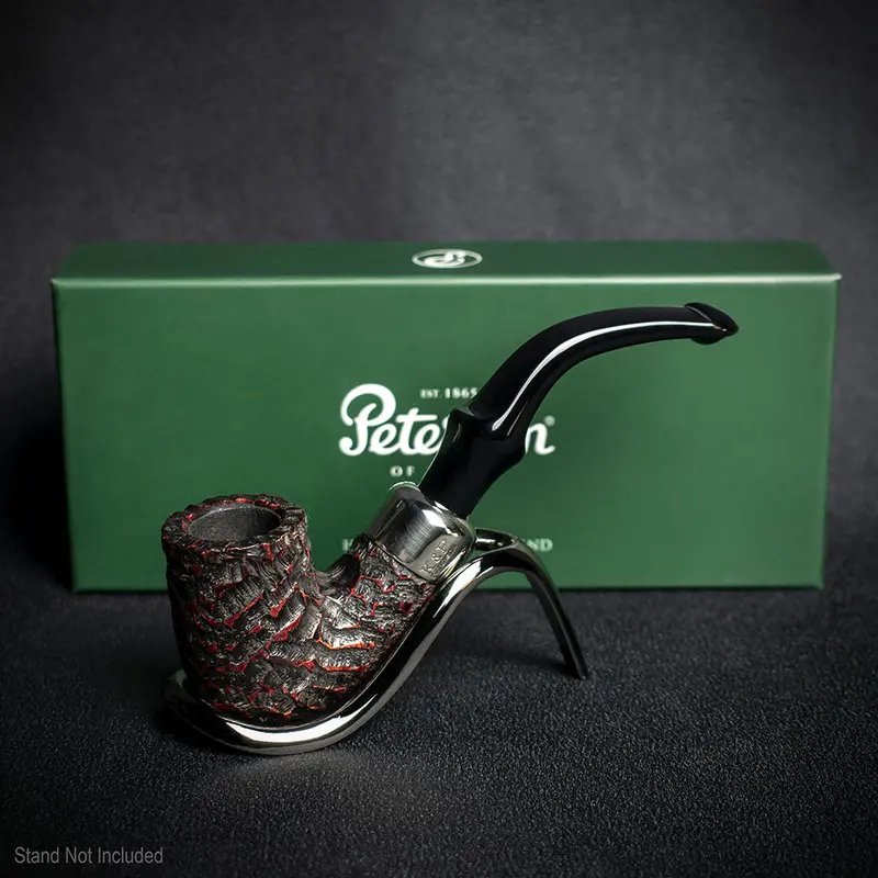 Peterson Of Dublin System Rustic Briar Smoking Pipe - Shape No.313 2