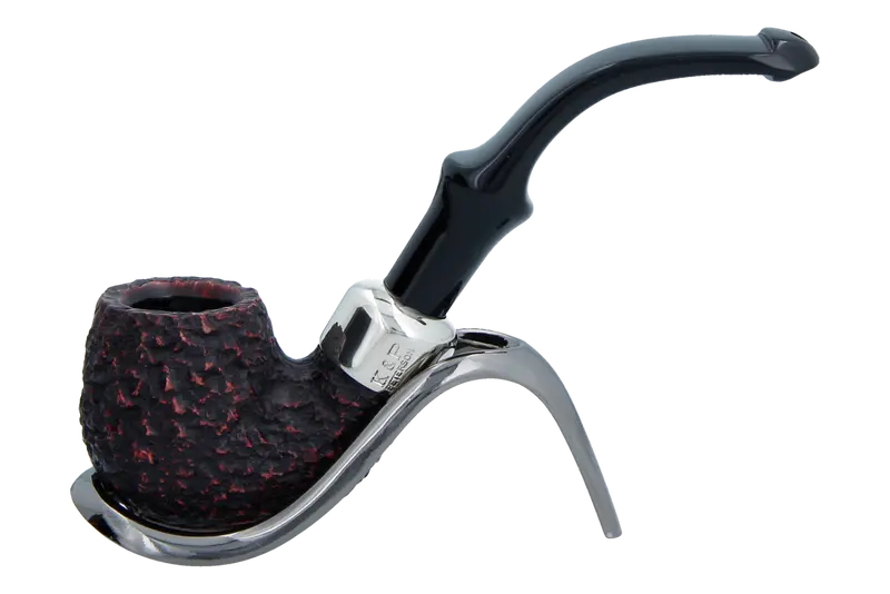 Peterson Of Dublin System Rustic Briar Smoking Pipe - Shape No.317 1
