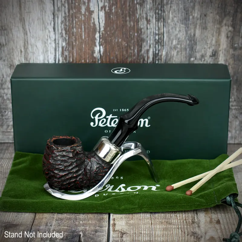 Peterson Of Dublin System Rustic Briar Smoking Pipe - Shape No.317 2
