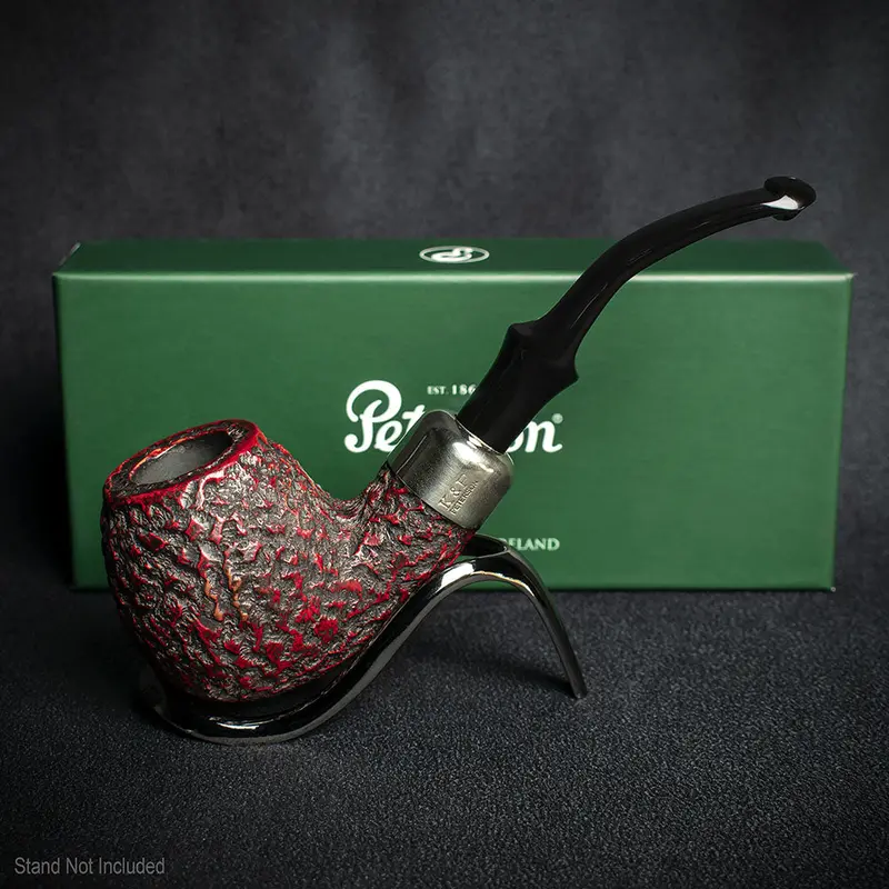 Peterson Of Dublin System Rustic Briar Smoking Pipe - Shape No.B42 2