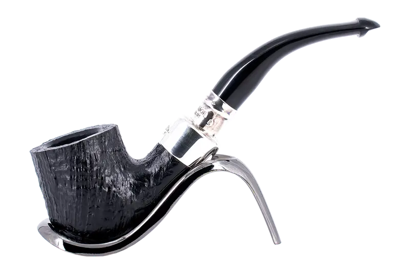 Peterson Of Dublin System Spigot Sandblasted Briar Pipe - Shape 301 1