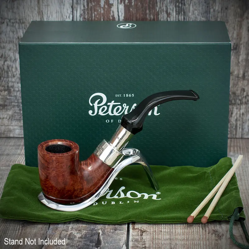 Peterson Of Dublin Walnut Spigot Briar Smoking Pipe - Shape 338 2