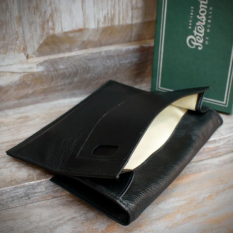 Peterson Pipe Tobacco Pouch - Roll Up Black (Pou-134) 2