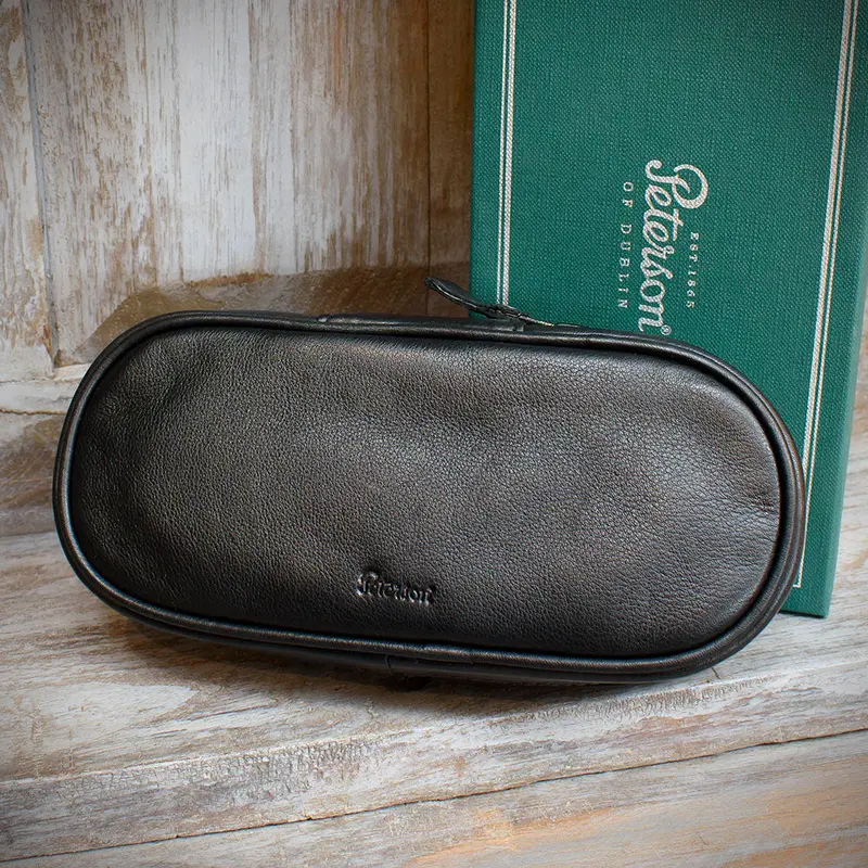 Peterson Pipe Travel/Storage Case Black Leather (Pou-132) 1