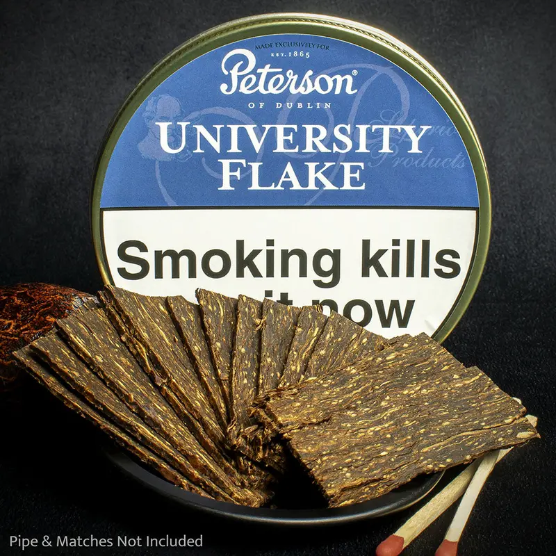 Peterson University Flake Pipe Tobacco - 50G Tin 1