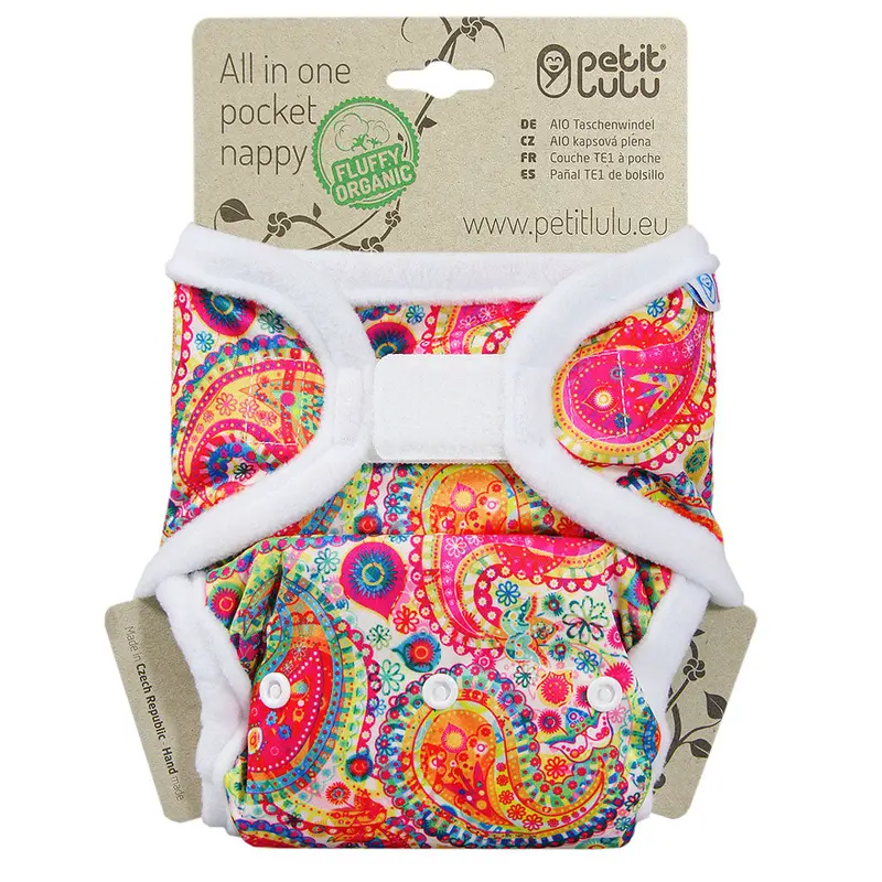 Petit Lulu Aio Pocket Nappy H&L - Colourful Orient 1