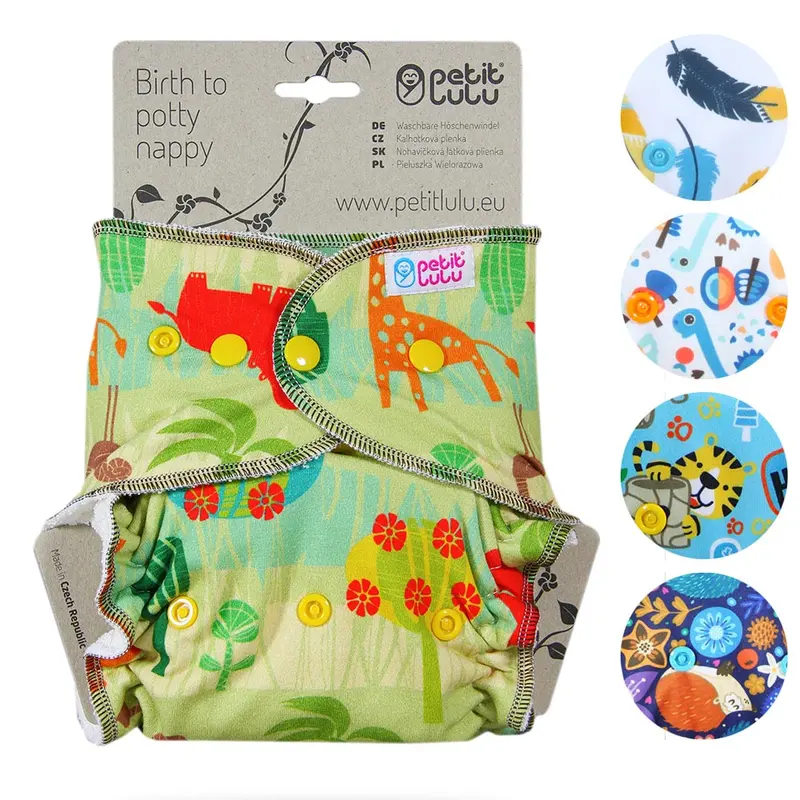 Petit Lulu One-Size Fitted Nappy Snaps 1