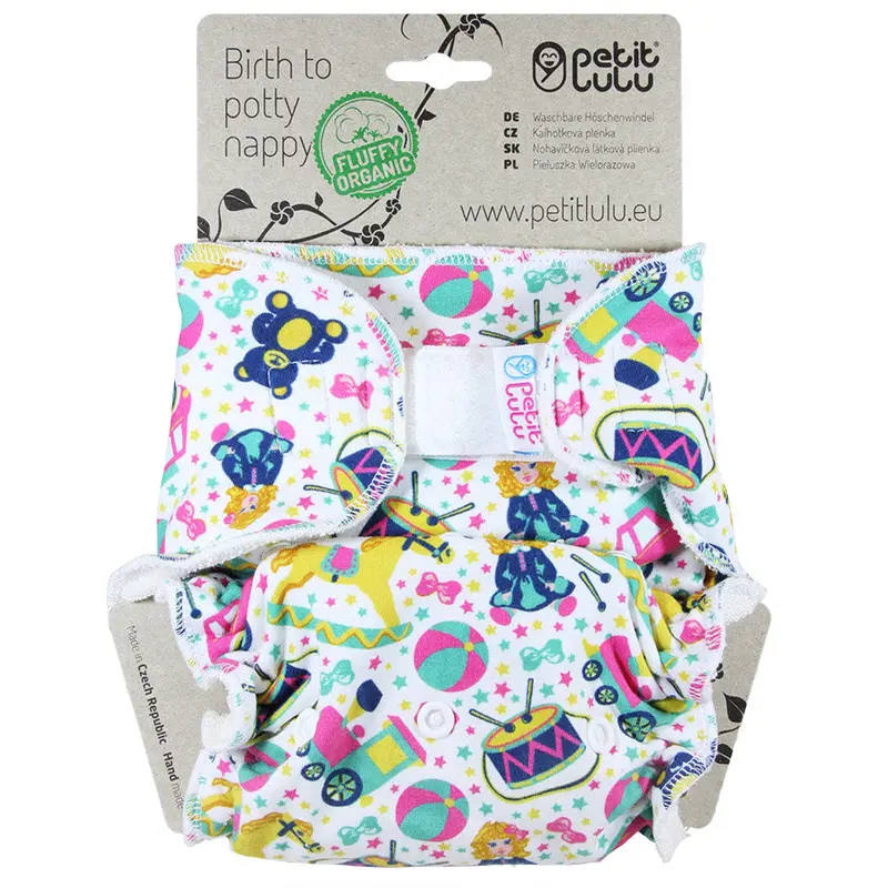 Petit Lulu One-Size Fitted Organic Nappy H&L 2