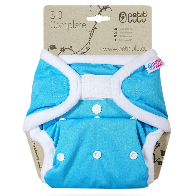 Petit Lulu Sio Complete Nappy H&L - Blue 1