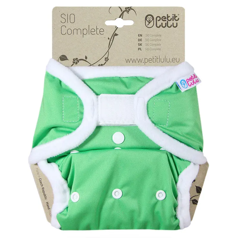 Petit Lulu Sio Complete Nappy H&L - Green 1