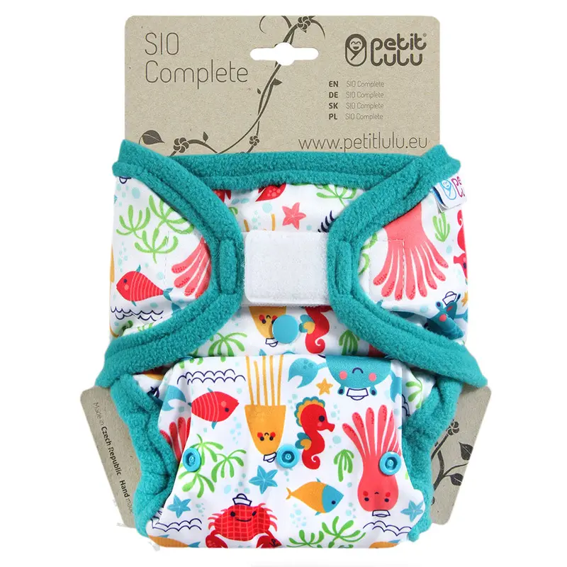 Petit Lulu Sio Complete Nappy H&L - Lagoon 1