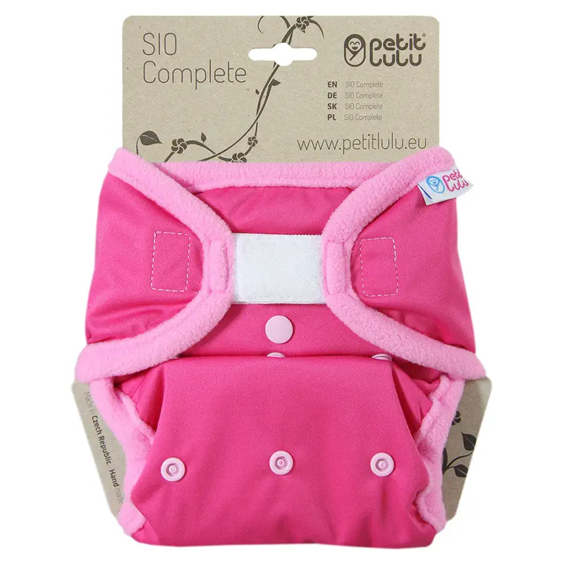 Petit Lulu Sio Complete Nappy H&L - Pink 1