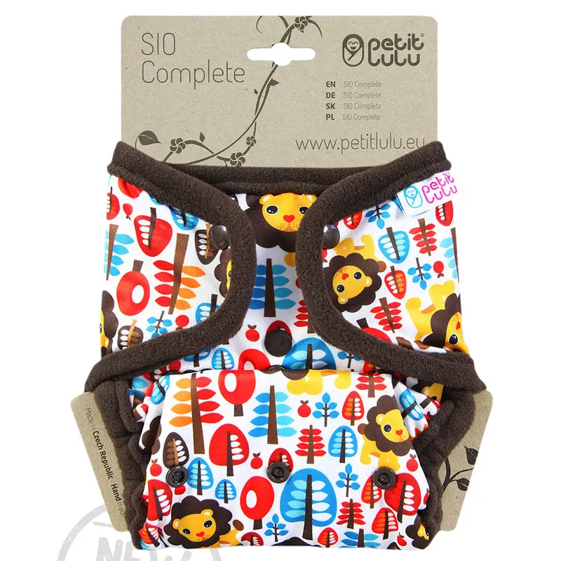 Petit Lulu Sio Complete Nappy Snaps - King Of The Jungle 1
