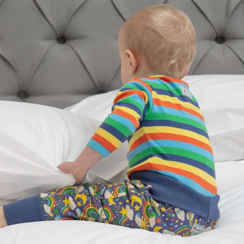 Piccalilly Rainbow Weather Baby Bodysuits 3 Pack 6