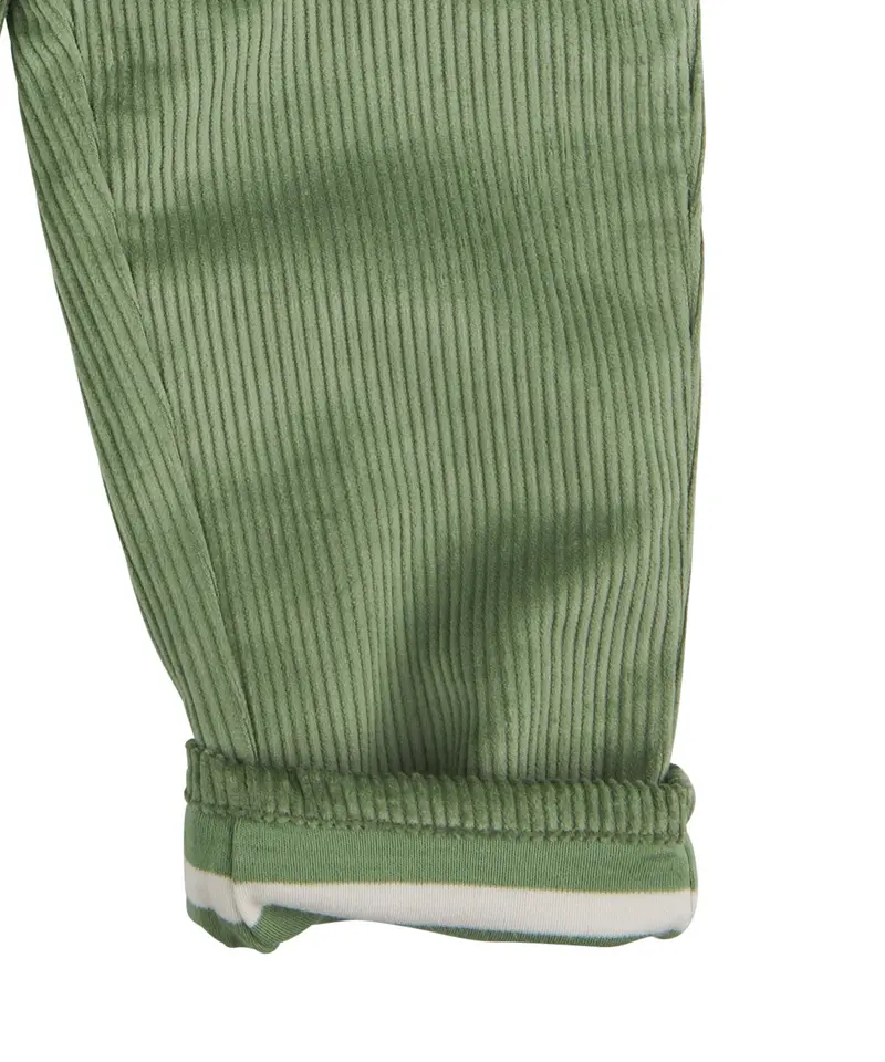 Pigeon Organics Lined Cord Trousers - Green 3