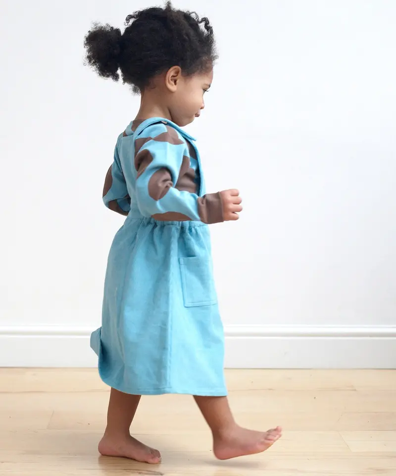 Pigeon Organics Pinafore Dress - Turquoise 5