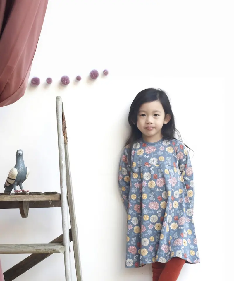 Pigeon Organics Skater Dress - Winter Bloom 2