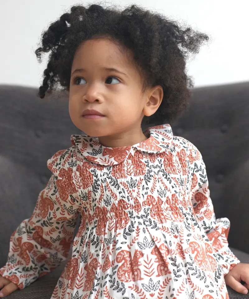 Pigeon Organics Smock Dress - Squirrel 2