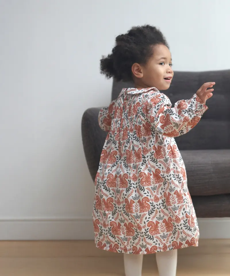 Pigeon Organics Smock Dress - Squirrel 3