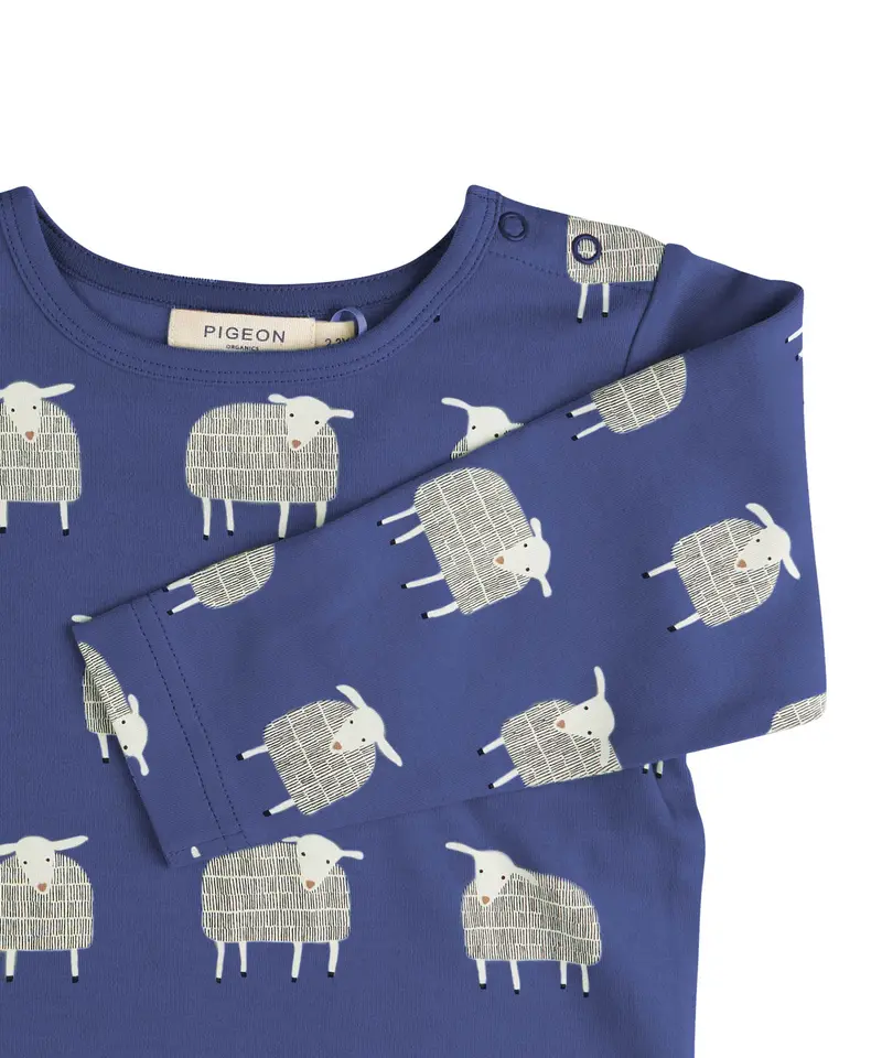 Pigeon Organics Top - Navy Sheep 2