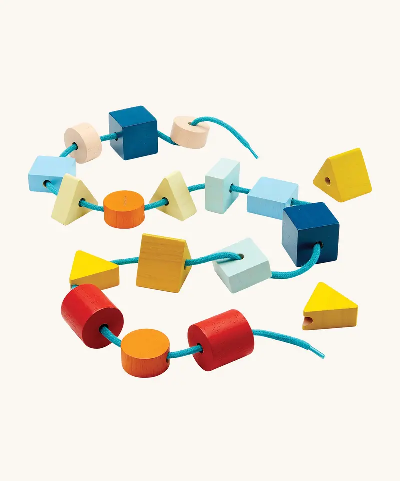 Plan Toys Geo Lacing Beads 1