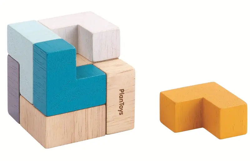 Plan Toys Mini 3D Puzzle Cube 1