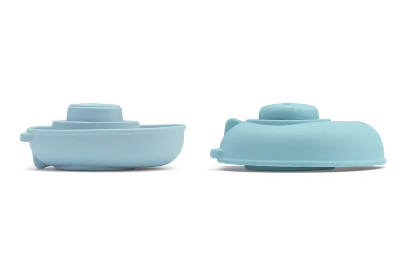 Plan Toys Natural Rubber Boat Bath Toy - Pastel Blue 2