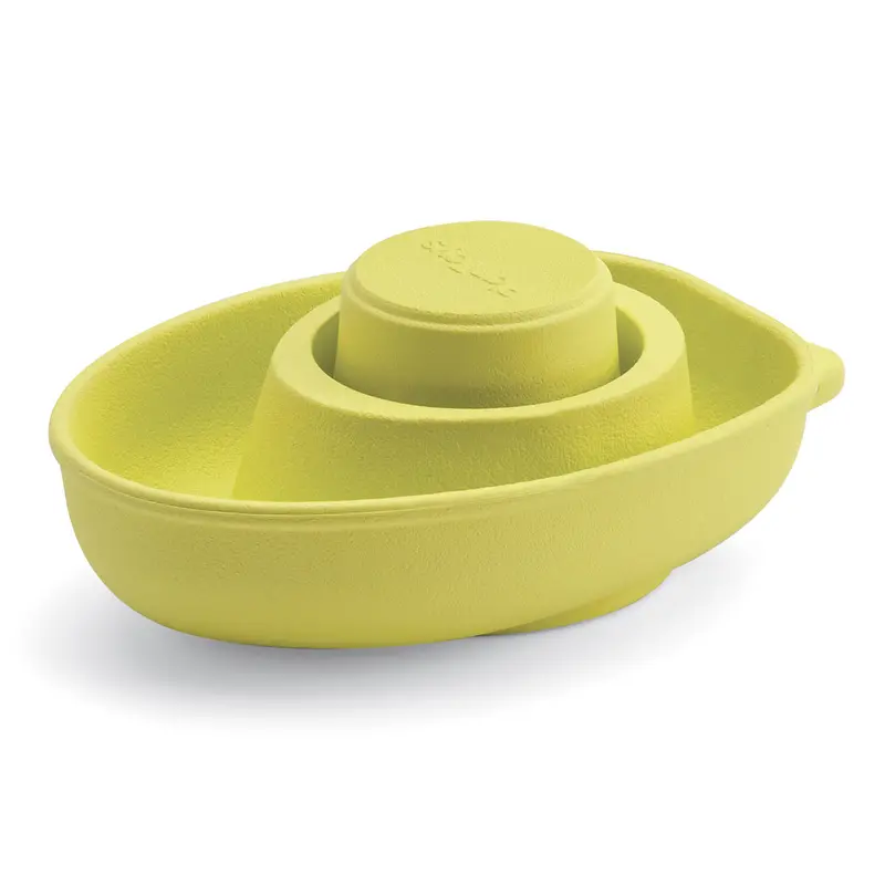 Plan Toys Natural Rubber Boat Bath Toy - Pastel Green 1