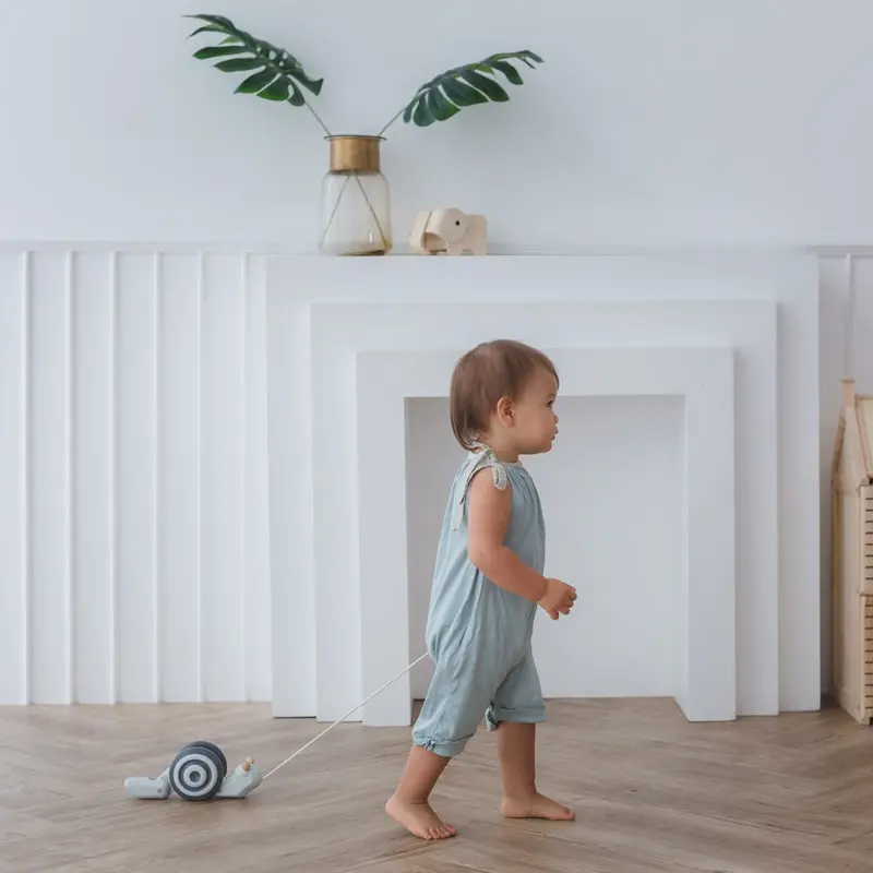 Plan Toys Pull-Along Grey Snail 2