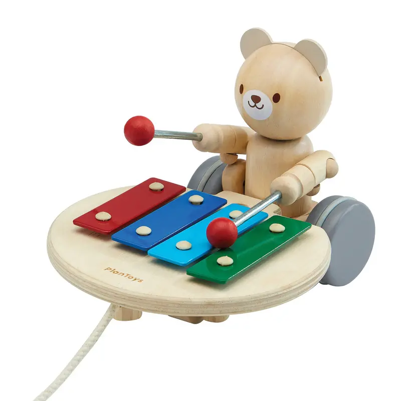 Plan Toys Pull-Along Musical Bear 1