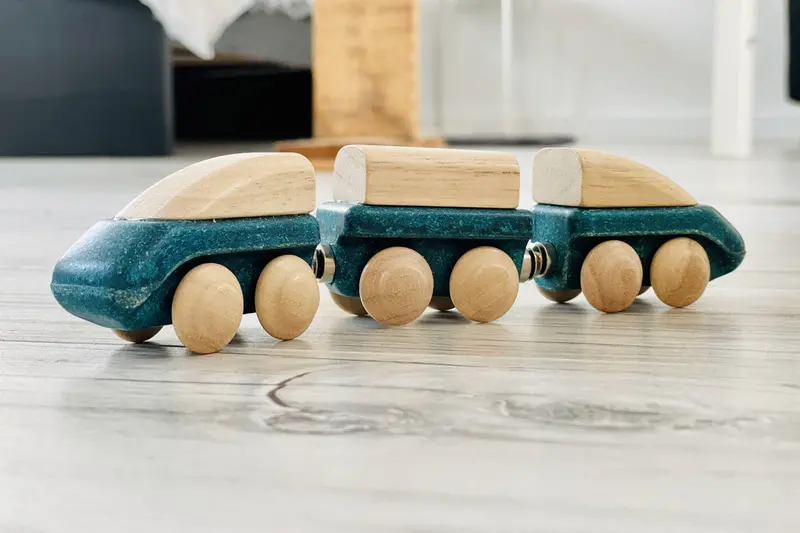 Plan Toys Wooden Hybrid Train 2