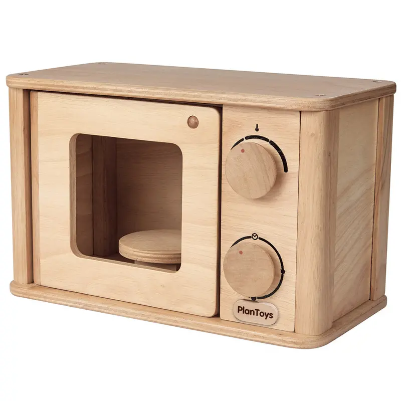Plan Toys Wooden Play Microwave 1