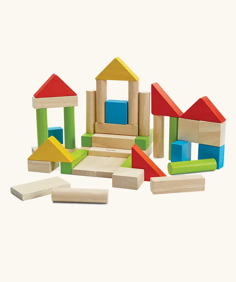 Plantoys 40 Colourful Unit Blocks 1