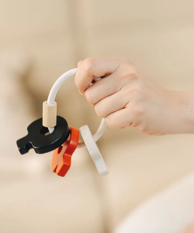 Plantoys Baby Key Rattle - High Contrast 2