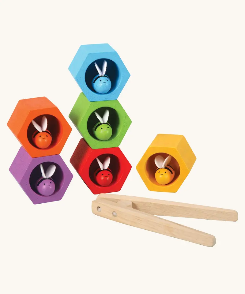 Plantoys Bee Hives Rainbow 1