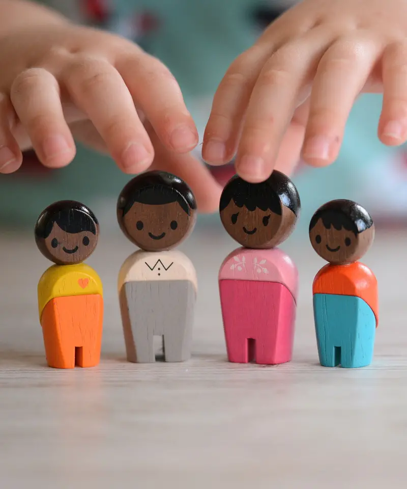 Plantoys Black Skin, Black Hair Family Planworld 2