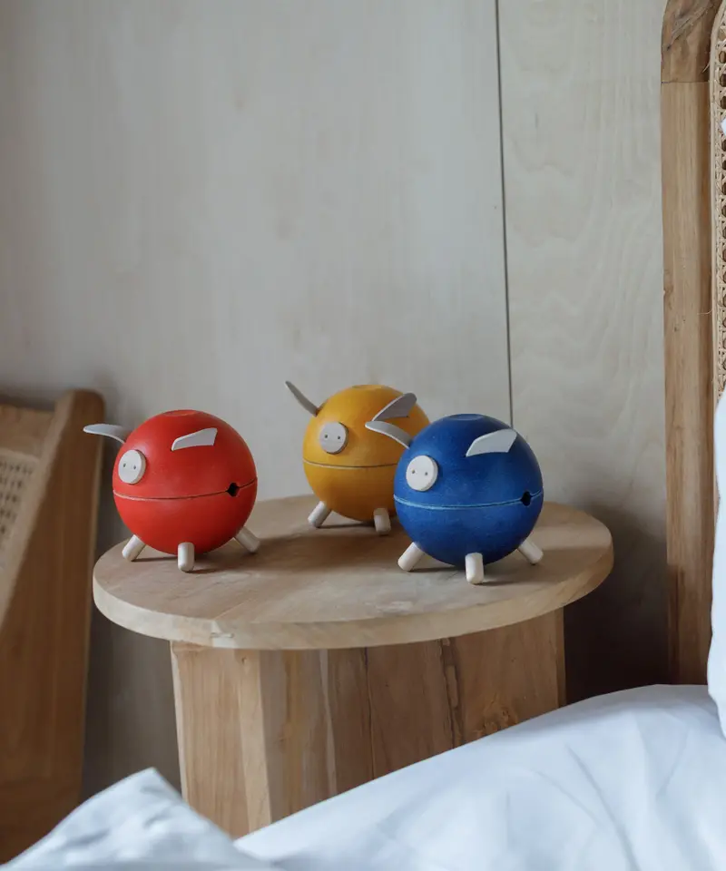 Plantoys Blue Piggy Bank 2