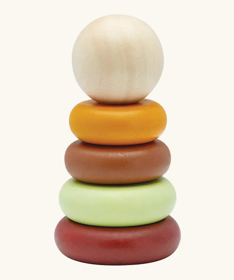 Plantoys First Stacking Ring - Modern Rustic 1