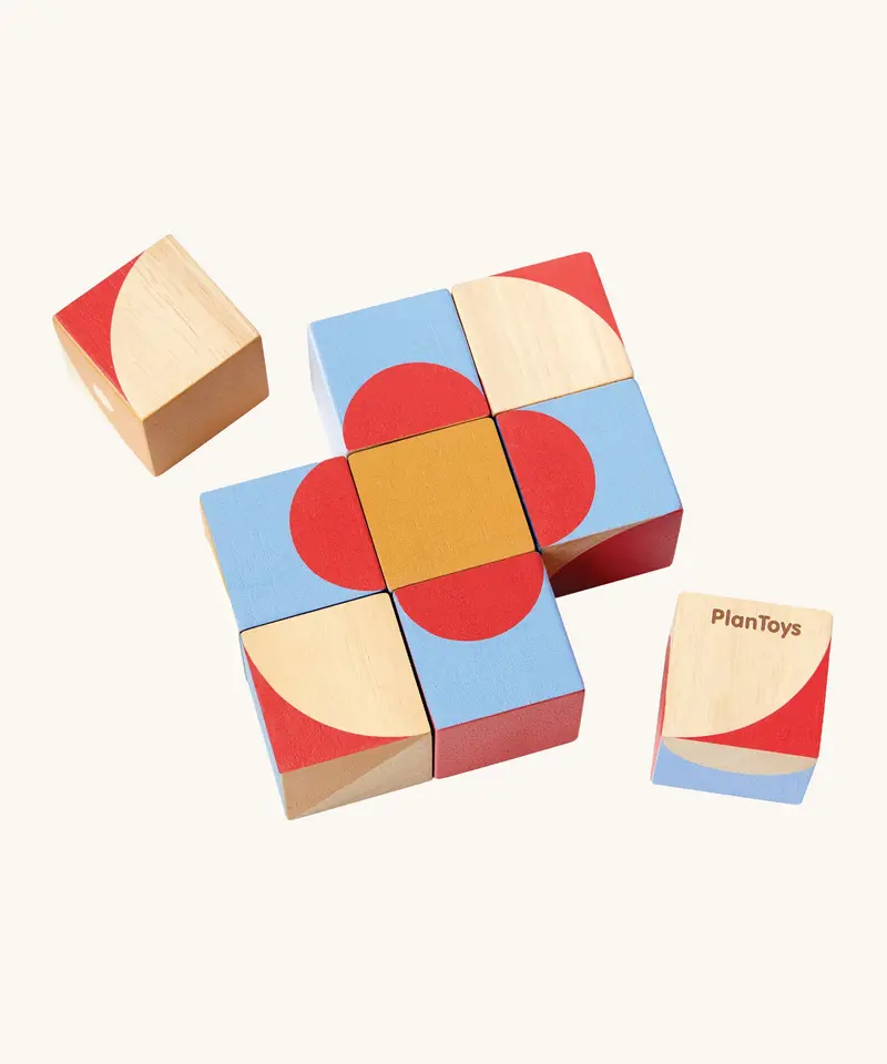 Plantoys Geo Pattern Cubes 1
