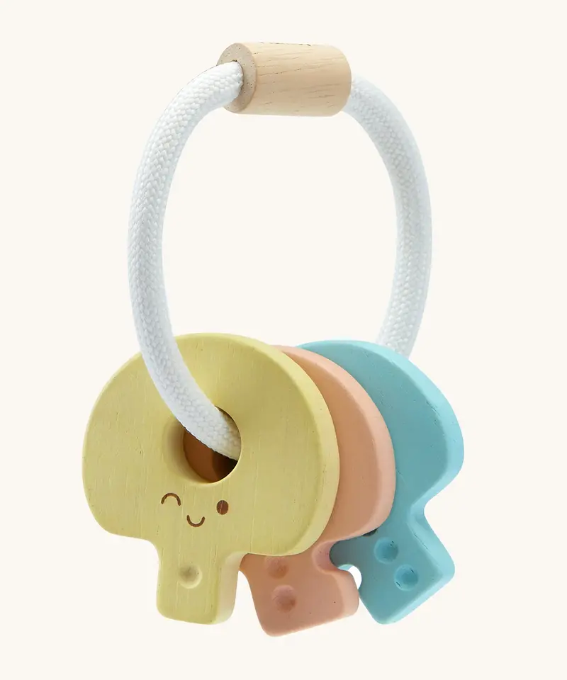 Plantoys Pastel Baby Key Rattle 1