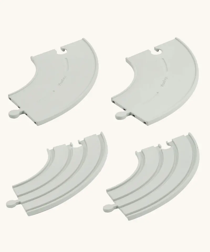 Plantoys Rubber Road And Rail Extension Curves 1