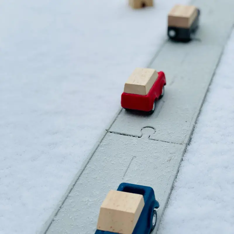 Plantoys Rubber Road And Rail Extension Set - Large 2