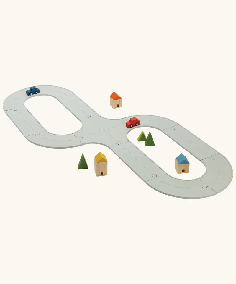 Plantoys Rubber Road And Rail Set 1