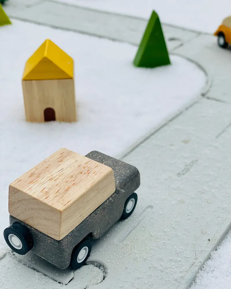 Plantoys Rubber Road And Rail Set - Small 2