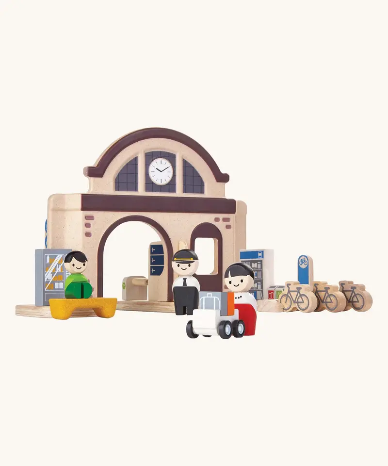 Plantoys Train Station - Planworld 1
